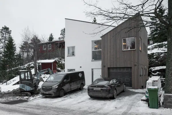 Nyproduktion villa Stockholm Arkitektritat hus CM Construction AB